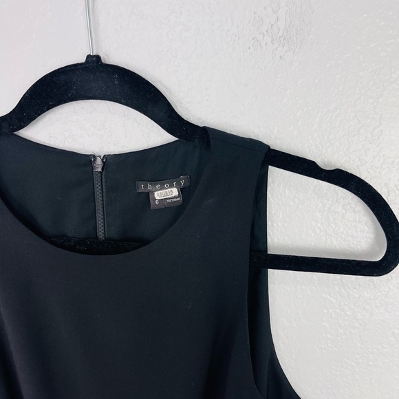 Theory Fefe Stretch Wool Peplum Dress Size 6 - Picture 8 of 8